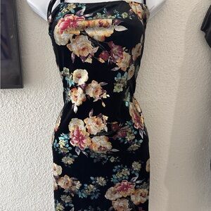 Floral Velvet Dress